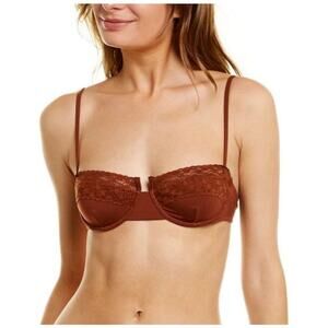 WeWoreWhat Burgundy Balconette Bra Women's Large
